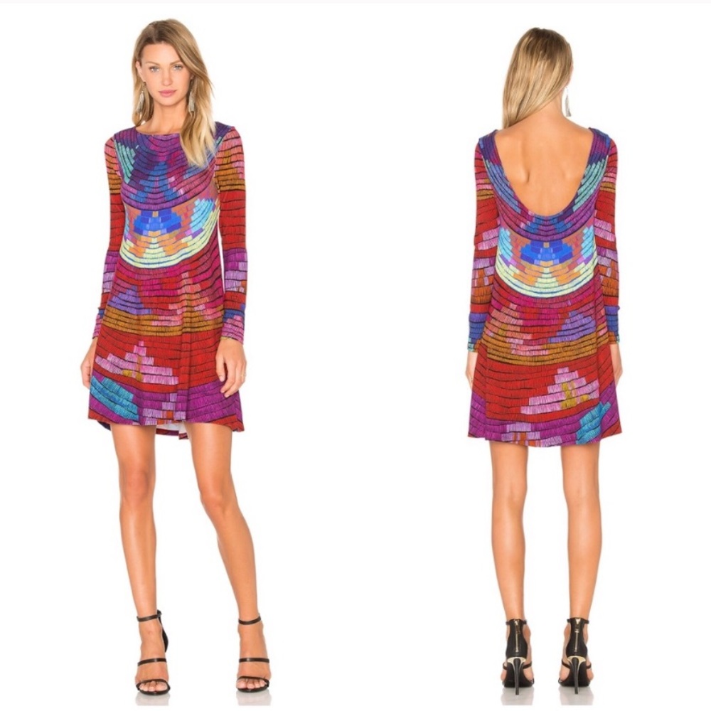 MARA HOFFMAN Radial Swing Mini Dress Colorful